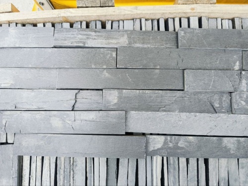 Плитка чёрная из натурального камня фасадная 30 см * 5 см, толщина 7 мм -30 мм купить в Сергиеву Посаду