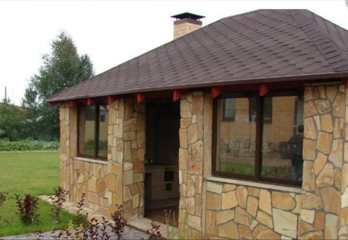 Плитняк златолит жёлтый золотистый для фасада 1,5-3см купить в Сергиеву Посаду