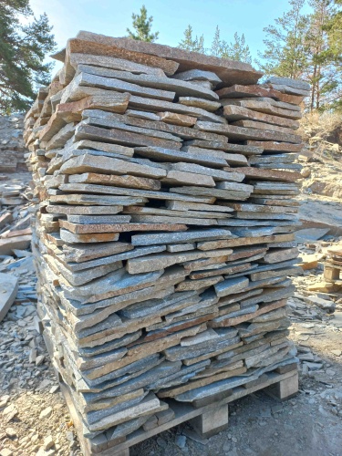 Плитняк златолит серебристый для фасада купить в Сергиеву Посаду