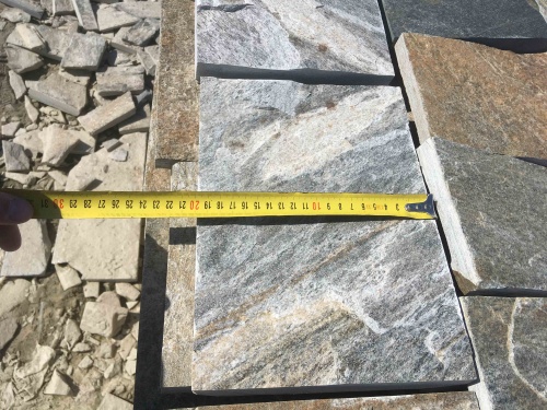 Плитка пилёная златолит Уральский для цоколя, отмостки купить в Сергиеву Посаду